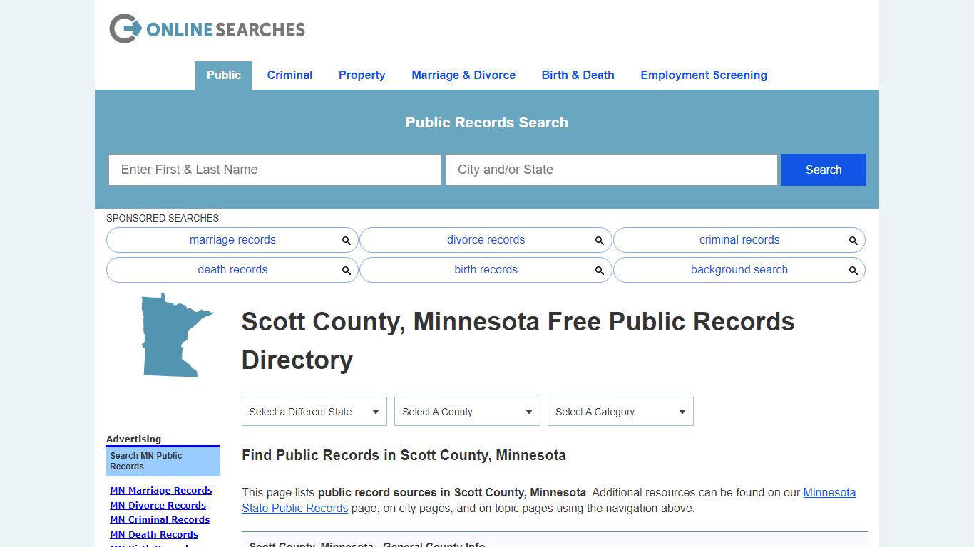 Scott County, Minnesota Public Records Directory