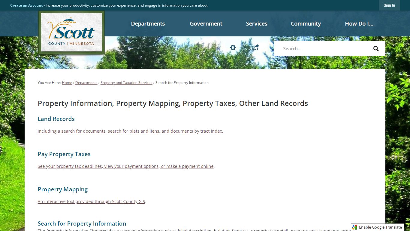 Search for Property Information | Scott County, MN